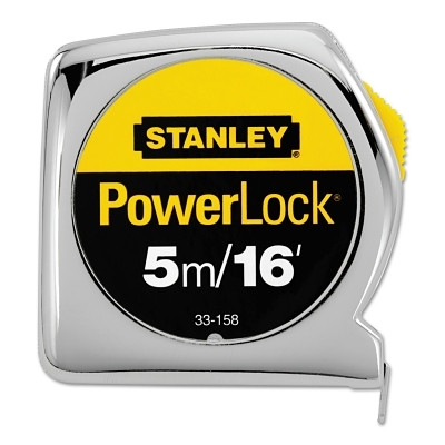 Stanley 33158 Powerlock Tape Rules Wide Blade, 3/4 in x 5 m/16 ft