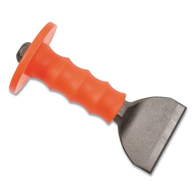 Mayhew Tools 35105 Mason's Chisels with Guard, 3-1/2 in, 7.5 in L, Shot-Blasted Finish