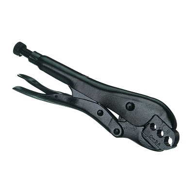 Western Enterprises C6 Hand-Held Ferrule Crimp Tools, 5/8 in; 11/16 in, Black