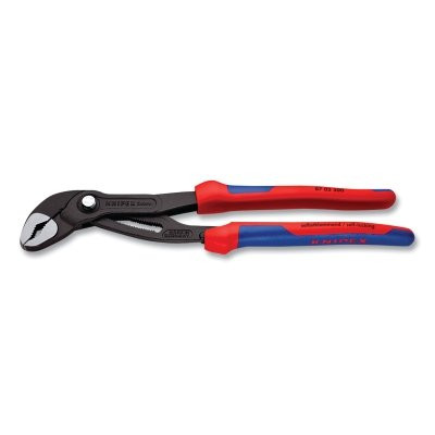 KNIPEX 8702300 Cobra Water Pump Plier, 12 in OAL, 30 Adjustments, V Jaw, Heavy-Duty Ergonomic Handle