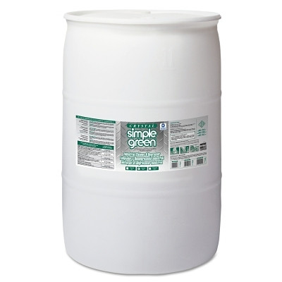 Simple Green 0600000119055 Crystal Simple Green Industrial Cleaner and Degreaser, 55 gal, Drum, Unscented
