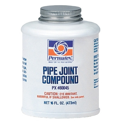 Permatex 80045 Pipe Joint Compound, 16 oz, Bottle, Black