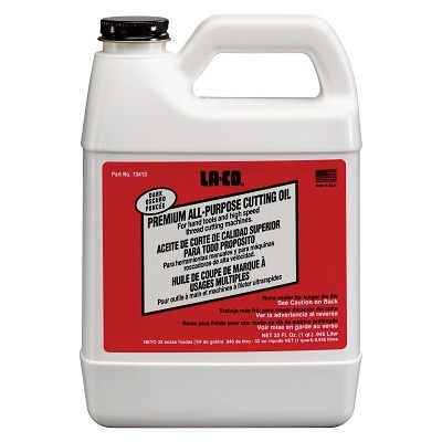 LA-CO 73414 Premium All-Purpose Thread Cutting Oil, 1 gal, Jug, 302 F