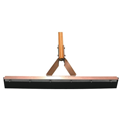 Magnolia Brush 4636N Non-Sparking Floor and Driveway Squeegee, Curved, 36 in, Neoprene, Includes Steel Bracketed Handle