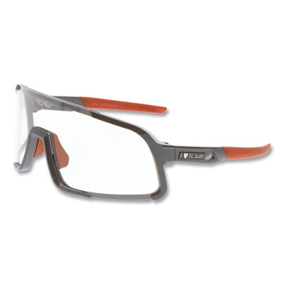 MCR Safety HK430PF Hulk HK4 Series Safety Glasses, Clear Lens, MAX6 Anti-Fog Coating, Gun Metal Polycarbonate Frame