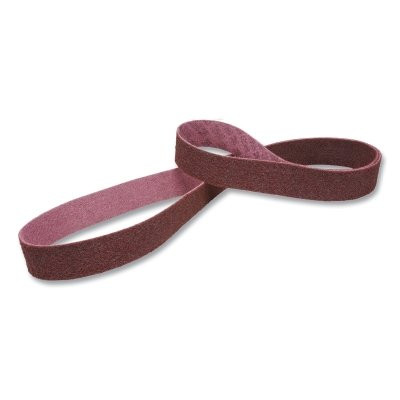 Scotch-Brite 7000120661 Surface Conditioning Belt, 1/4 in x 24 in, Medium, Maroon