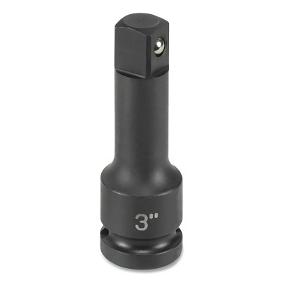 Grey Pneumatic 2247E Impact Extension, With Friction Ball, 1/2 in Drive, 7 in L, Chrome-Molybdenum Alloy Steel