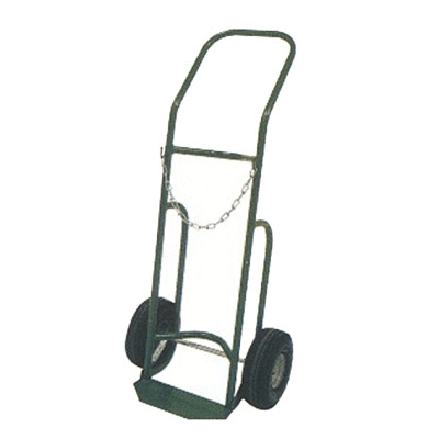 Saf-T-Cart 75110 750 Series Carts, Holds 1 Cylinder, 9 1/2 in dia., Flat Free Pneumatic Wheels