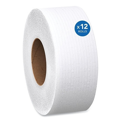 Scott 7805-02 High-Capacity Jumbo Roll Toilet Paper, 1000 ft L, 3.55 in W, 12 Rolls, Standard