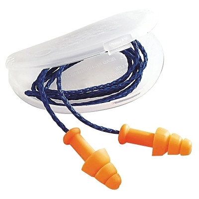 Howard Leight by PIP SMF30 SmartFit Reusable Earplugs, TPE, Orange, Corded, HearPack