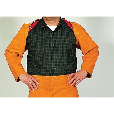 Best Welds Q12 Leather Sleeves, 23 in L, Snaps Closure, One Size Fits Most, Golden Brown