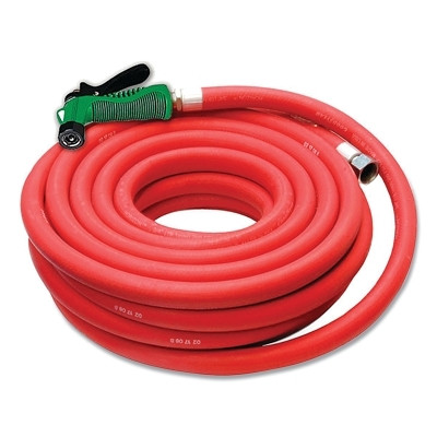 NoTrax T43S5025RD Hot Water Hose for Food Service Kitchen Washes, 43, 5/8 in ID, 25 ft L, Red