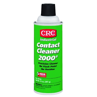 CRC 03150 Contact Cleaner 2000 Precision Cleaner, 16 oz Aerosol Can, HFC, VOC 57.5%, Slight Ethereal