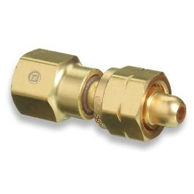 Western Enterprises 809 Brass Cylinder Adaptors, From CGA-555 Propane (LqW) To CGA-580 Nitrogen