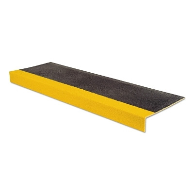Rust-Oleum 292461 SafeStep Anti-Slip Step Edges, 10 in x 36 in, Black/Yellow