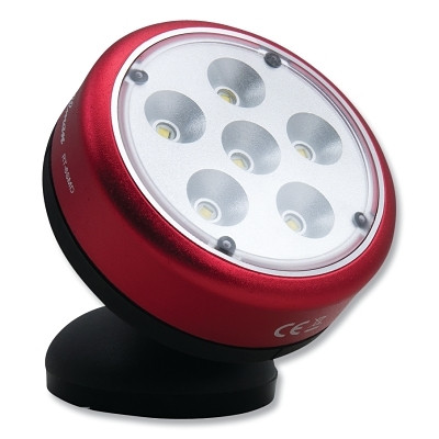 Ullman RT6SMD LED Magnetic Rotating Work Light, 375 Lumens, 6 SMD, 3 AAA Batteries Included