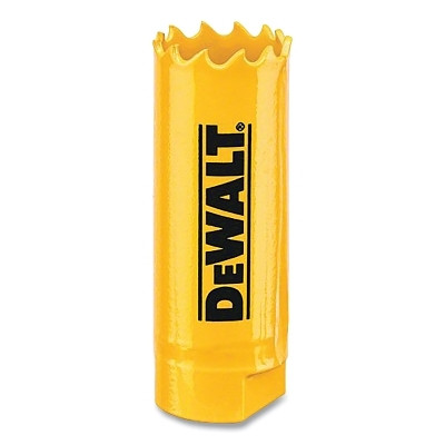DeWalt DAH180013 Bi-Metal Hole Saw, 13/16 in dia, 1-3/4 in Cutting Depth, Yellow