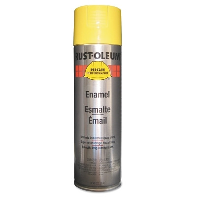 Rust-Oleum V2143838 High Performance V2100 System Enamel Aerosol, 15 oz Can, Safety Yellow, Gloss