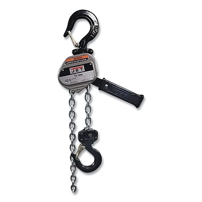 Jet JT9-375310 JLA Compact Lever Hoist, 3/4 ton, 10 ft Lift, 5.0 x 1 Fall, 65 lbf