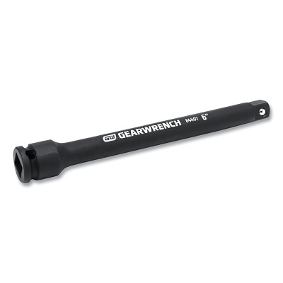 GEARWRENCH 84407 Impact Extensions, 3/8 in Dr, 6 in L, Pin Hole