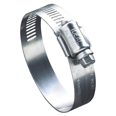 Ideal 6812 68 Series Worm Drive Clamp, 3/4" Hose ID, 1/2"-1 1/4" Dia, Stnls Steel 201/301