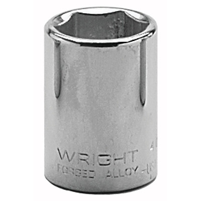 Wright Tool 4044 1/2" Dr. Standard Sockets, 1/2 in Drive, 1 3/8 in, 6 Points