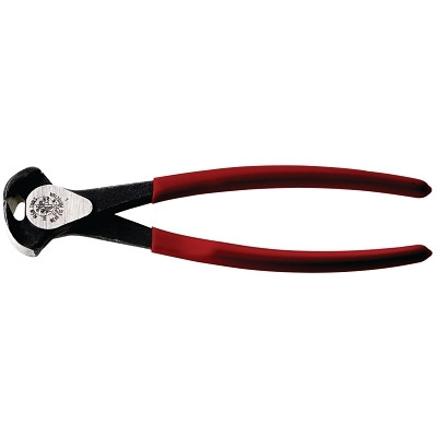 Klein Tools D2328 High-Leverage End-Cutting Pliers, 8-1/2 in , Plastic-Dipped Grip