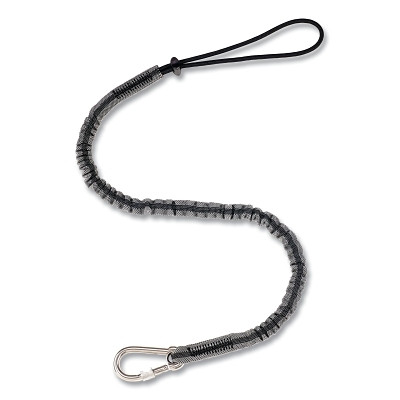 MSA 10207285 Retractable Tool Tether, Adjustable Loop/Carabiner, 0.8 in W x 35.4 in Retracted L x 47.2 in Extended L, 10 lb Capacity