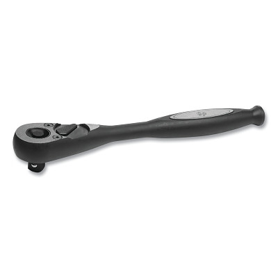 Grey Pneumatic 21024BRQ Duo-Socket Precision Drive Ratchet, 1/2 in Drive, 9.75 in L Handle, 10 in OAL