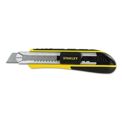 Stanley 10481 FatMax Snap-Off Knives, 7 in,  Carbon Blade, ABS/TPR, Silver/Yellow/Black