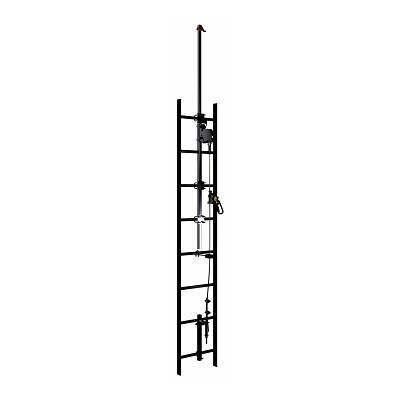 DBI-SALA 6116618 Lad-Saf Cable Vertical Safety System Bracketry, Telescoping SPA Extension, 4 User, Galvanized Steel