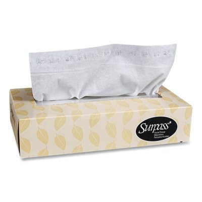 Kimberly-Clark Professional 21340 Surpass Facial Tissues, 8 in L  x 8.3 in W per Sheet, White, 30 EA/CA