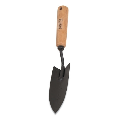 AMES 2446200 Garden Trowel, 2.2 in W x 6 in L, 5.3 in Straight Hardwood Handle