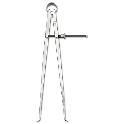 L.S. Starrett 50343 73 Series Inside Caliper, 12 in, Yankee Spring, Quick Spring Nut, Flat Leg