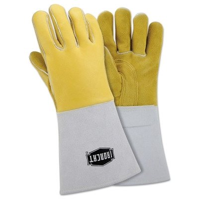 West Chester 9060/XL Top Grain Elk Welding Gloves, Top Grain Elk Hide, X-Large, Gray
