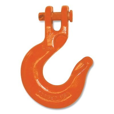 CM Columbus McKinnon M906A Grade 63 Clevis Slip Hook, 3/8 in, 5500 lb, Grade 63/70, Orange Paint