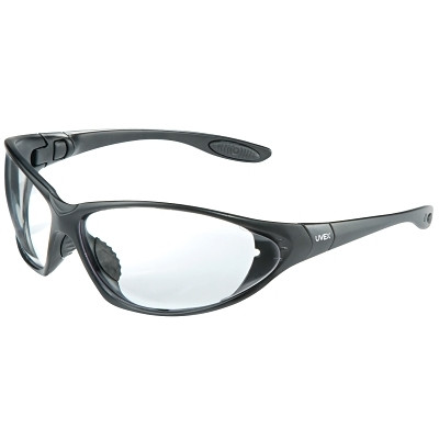 UVEX by PIP S0600 Seismic Sealed Eyewear, Clear Lens, Polycarbonate, Hard Coat, Black Frame