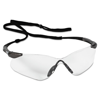 KleenGuard 29111 V30 Nemesis VL Safety Glasses, Clear, Polycarbonate Lens, Anti-Fog, Gunmetal No Brow Frame, Nylon