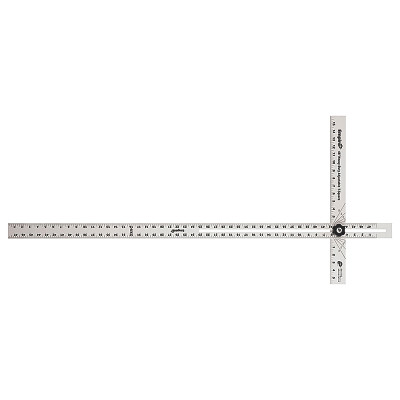Empire Level 419-48 Heavy-Duty Adjustable T-Square, 48 in L, Aluminum
