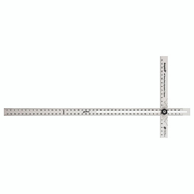 Empire Level 419-48 Heavy-Duty Adjustable T-Square, 48 in L, Aluminum