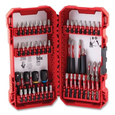 Milwaukee 48-32-4010 SHOCKWAVE Impact Duty Driver Bit Set 54-Piece Case