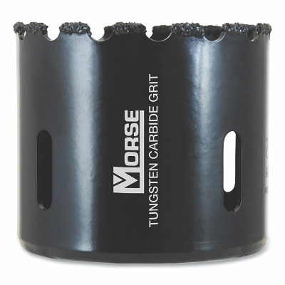 M.K. Morse MHSG72 Tungsten Carbide Grit Hole Saw, 4-1/2 in Cutting dia, 1-1/2 in Cutting Depth, Arbor Required (Sold Separately)