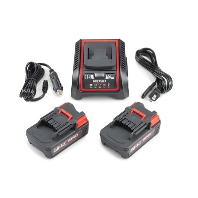 Ridgid 66013 18V Advanced Lithium Battery and Charger Kit, 5 Ah