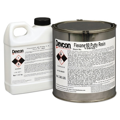 Devcon 15850 Flexane 80 Putty, 4 lb, Can