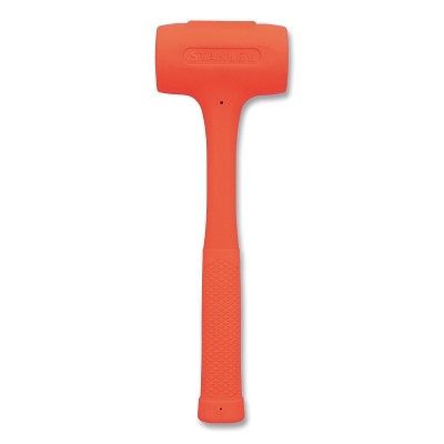 Stanley 57-533A COMPO-CAST Standard Soft Face Hammer, 42 oz Head, 2-15/16 in dia, Orange