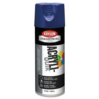Krylon K01901A07 Interior/Exterior Industrial Maintenance Paint, 12 oz Aerosol Can, Regal Blue