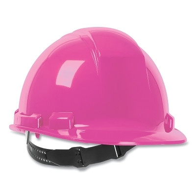 Dynamic 280-HP241R-20 Whistler Cap Style Hard Hat with HDPE Shell, 4-Point Textile Suspension, Pink, Ratchet Adjustment