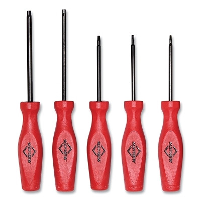 Mayhew Tools 26033C 5-Pc Torx Screwdriver Set, Includes T10/T15/T20/T25/T27