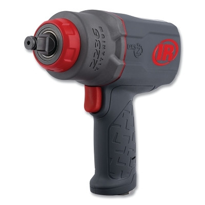 Ingersoll Rand 2236QTIMAX 2236QTiMAX Series 1/2 in DXS Air Impact Wrench, 1000 ftLb Rev/1500 ftLb Breakaway Torque, Std Friction Ring, Gray