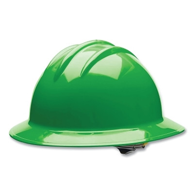 Bullard 33HGR C30 Classic Full-Brim Hard Hat, 6-point Ratchet, Hi-Viz Green